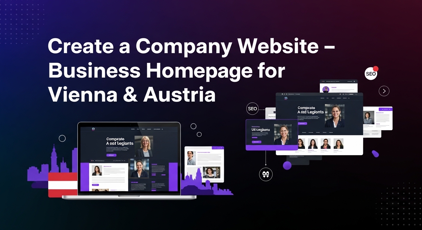 Create a Company Website - Business Homepage for Vienna & Austria