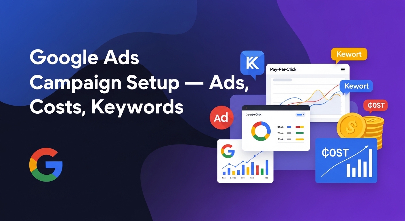 Google Ads Campaign Setup - Ads, Costs, and Keywords